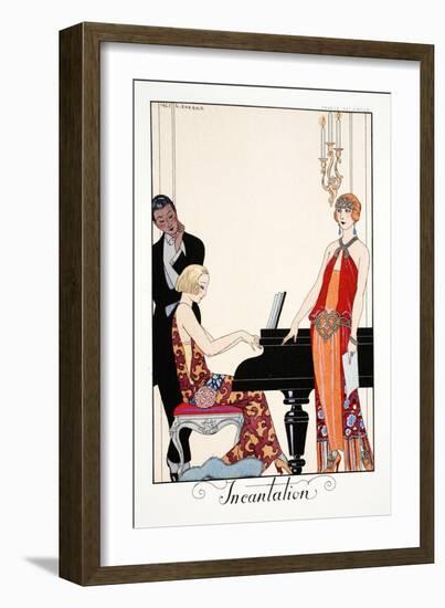 Incantation, from 'Falbalas and Fanfreluches, Almanach des Modes Présentes,-Georges Barbier-Framed Giclee Print