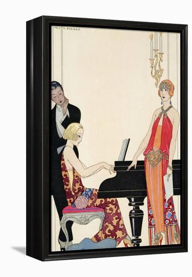 Incantation, Illustration for 'Gazette Du Bon Ton', 1922 (Pochoir Print)-Georges Barbier-Framed Premier Image Canvas