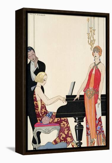 Incantation, Illustration for 'Gazette Du Bon Ton', 1922 (Pochoir Print)-Georges Barbier-Framed Premier Image Canvas