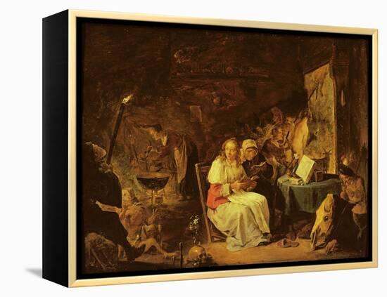 Incantation Scene-David the Younger Teniers-Framed Premier Image Canvas