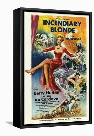 Incendiary Blonde, Betty Hutton, Arturo de C—rdova Cordova, 1945, USA-null-Framed Premier Image Canvas