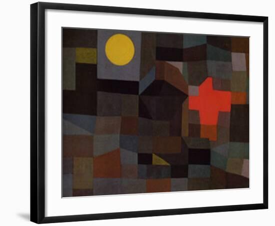 Incendio Sotto la Luna Piena-Paul Klee-Framed Art Print