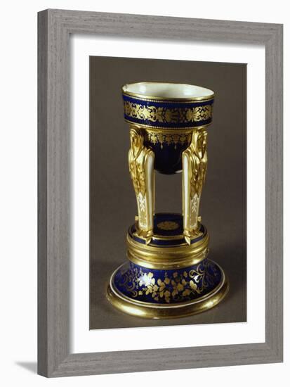 Incense Burner Balanced on Caritidi, Porcelain, Viennese Manufacture, Austria-null-Framed Giclee Print