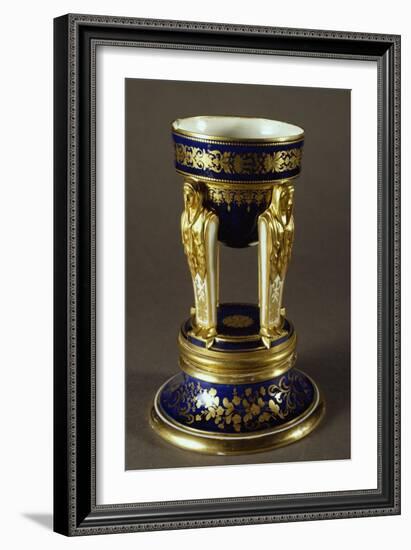 Incense Burner Balanced on Caritidi, Porcelain, Viennese Manufacture, Austria-null-Framed Giclee Print