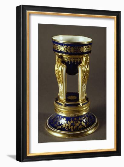 Incense Burner Balanced on Caritidi, Porcelain, Viennese Manufacture, Austria-null-Framed Giclee Print