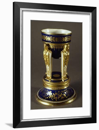 Incense Burner Balanced on Caritidi, Porcelain, Viennese Manufacture, Austria-null-Framed Giclee Print