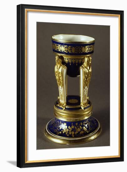 Incense Burner Balanced on Caritidi, Porcelain, Viennese Manufacture, Austria-null-Framed Giclee Print