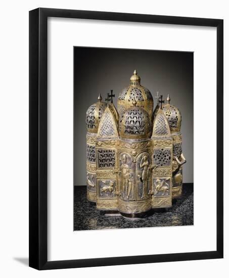 Incense Burners and Reliquary in Shape of Domed Building, Filigreed-null-Framed Giclee Print