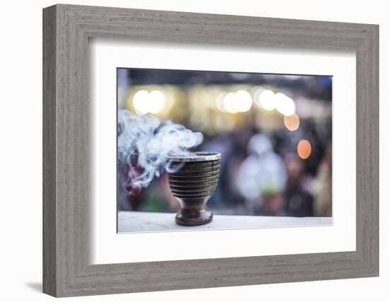 Incense burning at a Hindu temple in New Delhi, India, Asia-Matthew Williams-Ellis-Framed Photographic Print