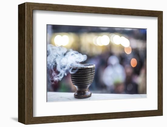 Incense burning at a Hindu temple in New Delhi, India, Asia-Matthew Williams-Ellis-Framed Photographic Print