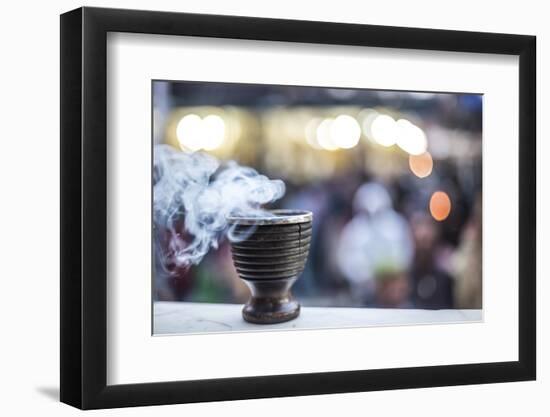 Incense burning at a Hindu temple in New Delhi, India, Asia-Matthew Williams-Ellis-Framed Photographic Print