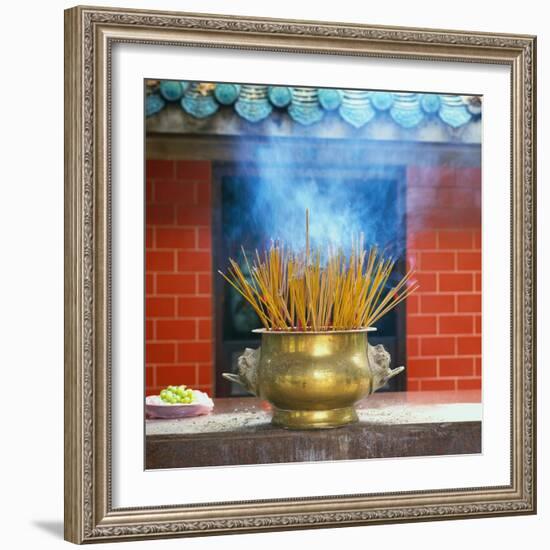 Incense Burning-Reed Kaestner-Framed Photographic Print