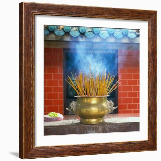 Incense Burning-Reed Kaestner-Framed Photographic Print