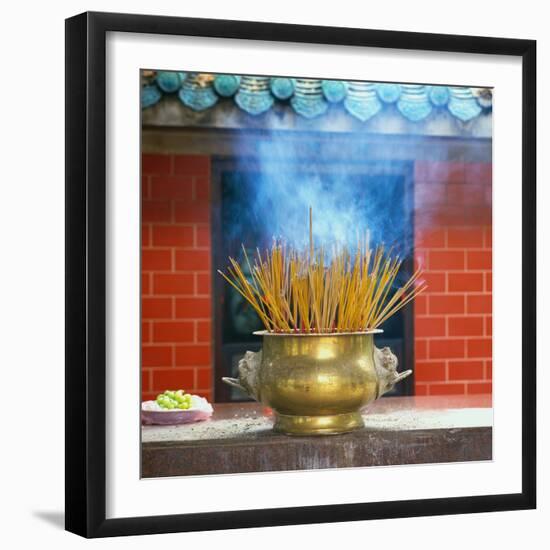 Incense Burning-Reed Kaestner-Framed Photographic Print