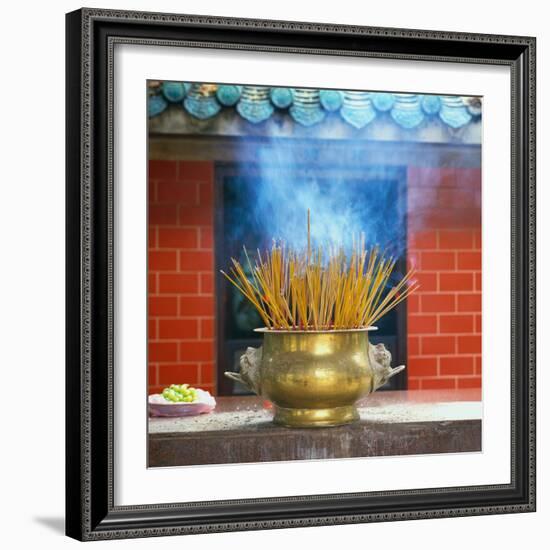 Incense Burning-Reed Kaestner-Framed Photographic Print