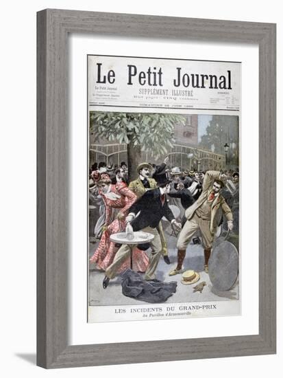 Incident at the Grand-Prix, Pavillion D'Armenonville, France, 1899-Eugene Damblans-Framed Giclee Print