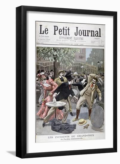 Incident at the Grand-Prix, Pavillion D'Armenonville, France, 1899-Eugene Damblans-Framed Giclee Print