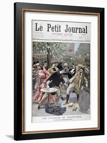 Incident at the Grand-Prix, Pavillion D'Armenonville, France, 1899-Eugene Damblans-Framed Giclee Print