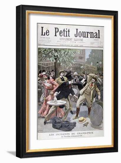 Incident at the Grand-Prix, Pavillion D'Armenonville, France, 1899-Eugene Damblans-Framed Giclee Print