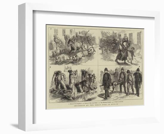 Incidents at the Great Fire in Dublin-null-Framed Giclee Print