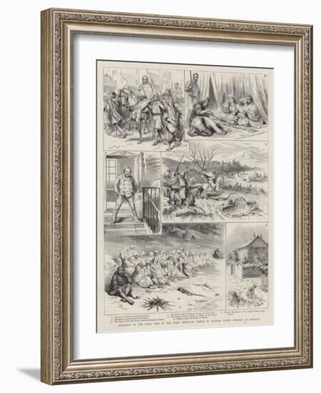 Incidents in the Daily Life of Hh Hadj Abdeslam, Prince of Wazzam, Grand Shereef of Morocco-Godefroy Durand-Framed Giclee Print