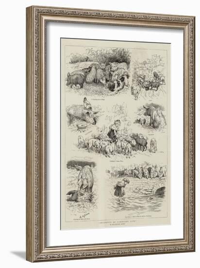 Incidents of Farmyard Life-Edward Killingworth Johnson-Framed Giclee Print