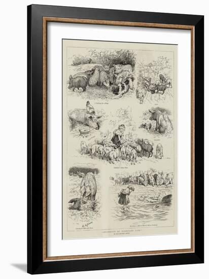 Incidents of Farmyard Life-Edward Killingworth Johnson-Framed Giclee Print