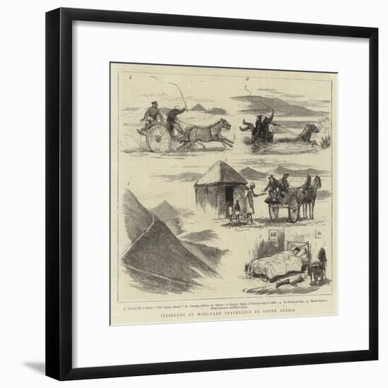 Incidents of Mail-Cart Travelling in South Africa-null-Framed Giclee Print