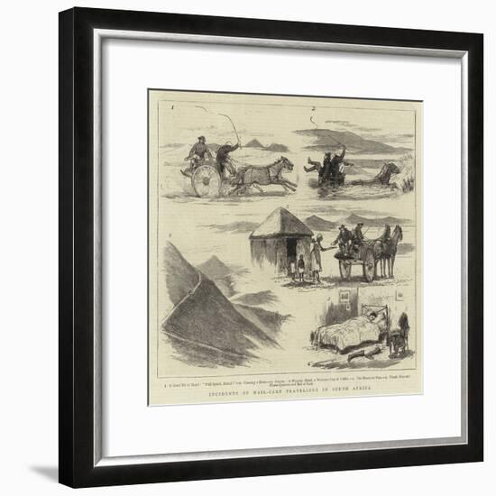 Incidents of Mail-Cart Travelling in South Africa-null-Framed Giclee Print