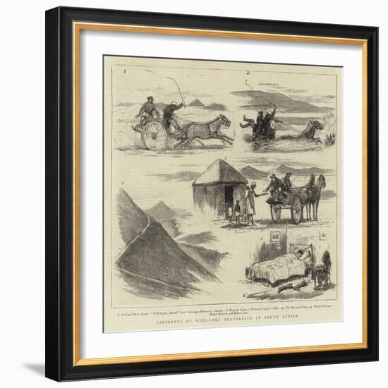 Incidents of Mail-Cart Travelling in South Africa-null-Framed Giclee Print