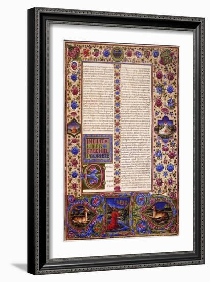 Incipit from Book of Ezekiel-null-Framed Giclee Print