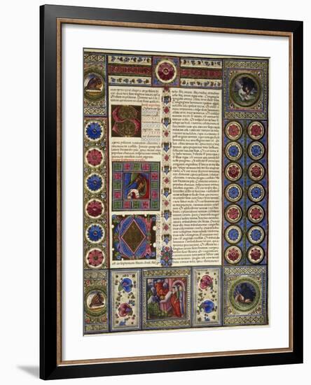 Incipit from Book of Micah, from Volume II of Bible of Borso D'Este-null-Framed Giclee Print