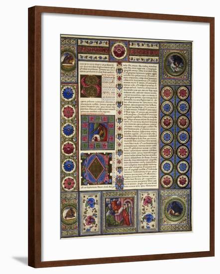 Incipit from Book of Micah, from Volume II of Bible of Borso D'Este-null-Framed Giclee Print