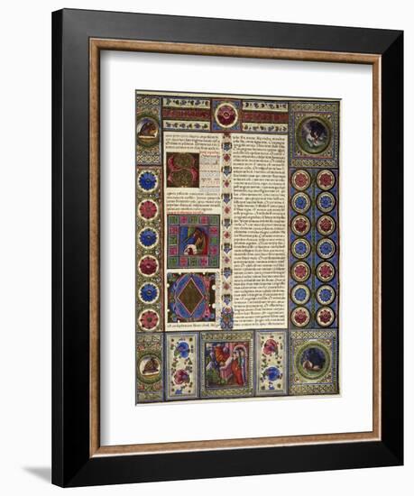 Incipit from Book of Micah, from Volume II of Bible of Borso D'Este-null-Framed Giclee Print
