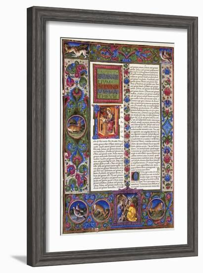 Incipit from Gospel According to Matthew-null-Framed Giclee Print