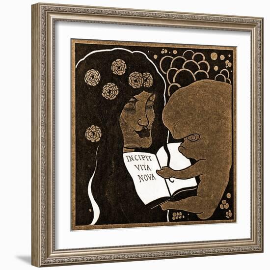 Incipit Vita Nova: Here Begins a New Life, 1893-Aubrey Beardsley-Framed Giclee Print