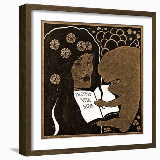 Incipit Vita Nova: Here Begins a New Life, 1893-Aubrey Beardsley-Framed Giclee Print