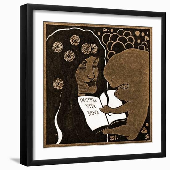 Incipit Vita Nova: Here Begins a New Life, 1893-Aubrey Beardsley-Framed Giclee Print