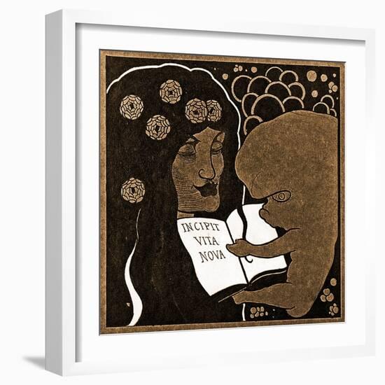 Incipit Vita Nova: Here Begins a New Life, 1893-Aubrey Beardsley-Framed Giclee Print