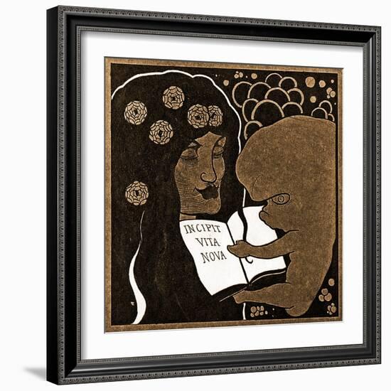 Incipit Vita Nova: Here Begins a New Life, 1893-Aubrey Beardsley-Framed Giclee Print