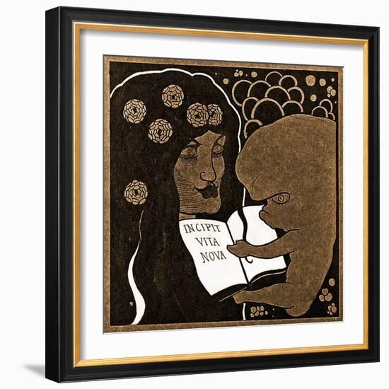 Incipit Vita Nova: Here Begins a New Life, 1893-Aubrey Beardsley-Framed Giclee Print