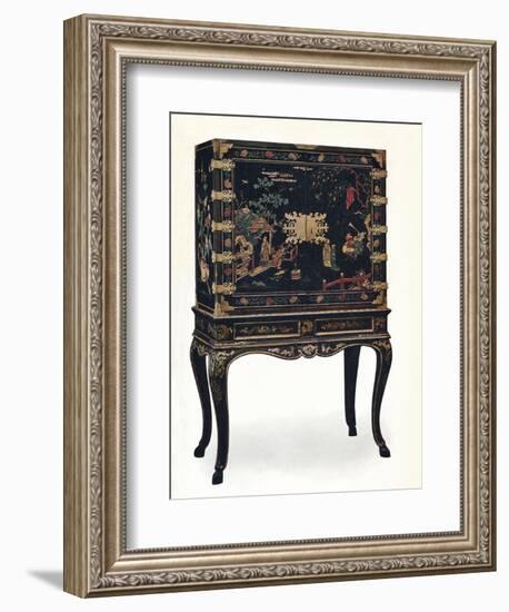 'Incised Lacquered Cabinet', c1680, (1910).-Unknown-Framed Giclee Print