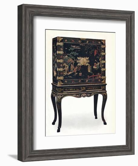 'Incised Lacquered Cabinet', c1680, (1910).-Unknown-Framed Giclee Print