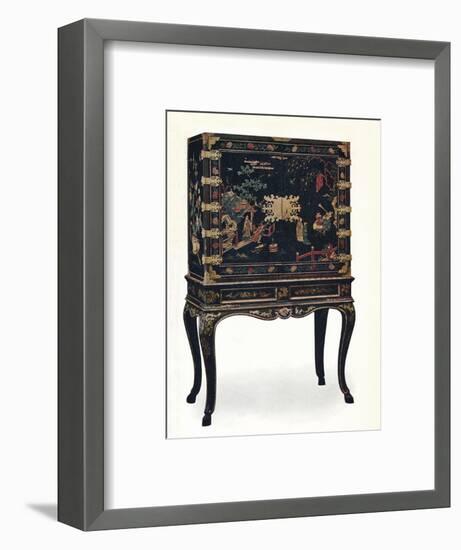 'Incised Lacquered Cabinet', c1680, (1910).-Unknown-Framed Giclee Print