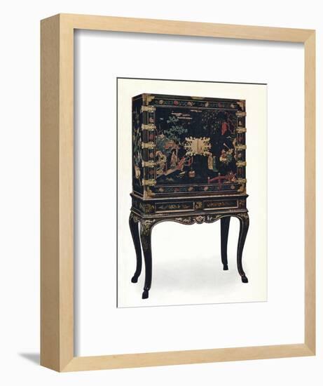 'Incised Lacquered Cabinet', c1680, (1910).-Unknown-Framed Giclee Print