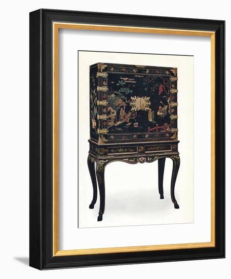 'Incised Lacquered Cabinet', c1680, (1910).-Unknown-Framed Giclee Print