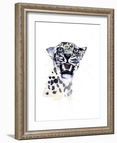Incisor Snarl (Arabian Leopard), 2008-Mark Adlington-Framed Giclee Print