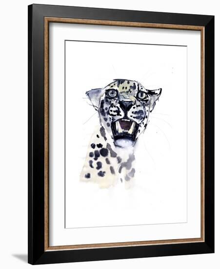 Incisor Snarl (Arabian Leopard), 2008-Mark Adlington-Framed Giclee Print