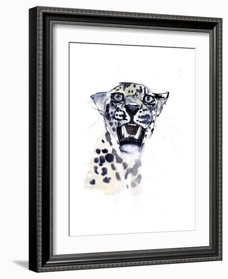 Incisor Snarl (Arabian Leopard), 2008-Mark Adlington-Framed Giclee Print