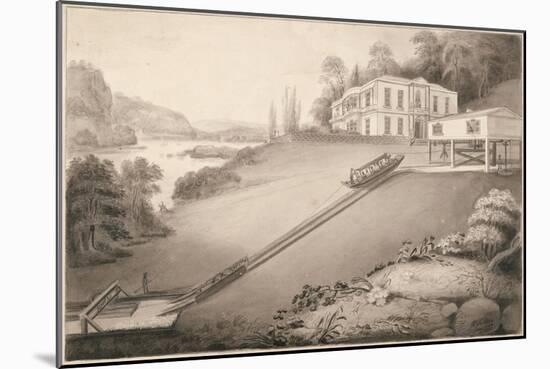 Incline Boat Carried to an Upper Canal Level, 1797-Robert Fulton-Mounted Giclee Print